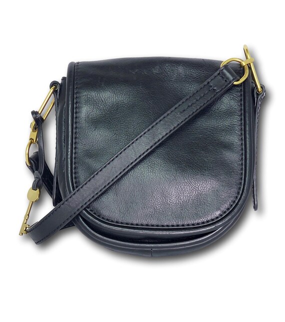 Fossil black handbag sale