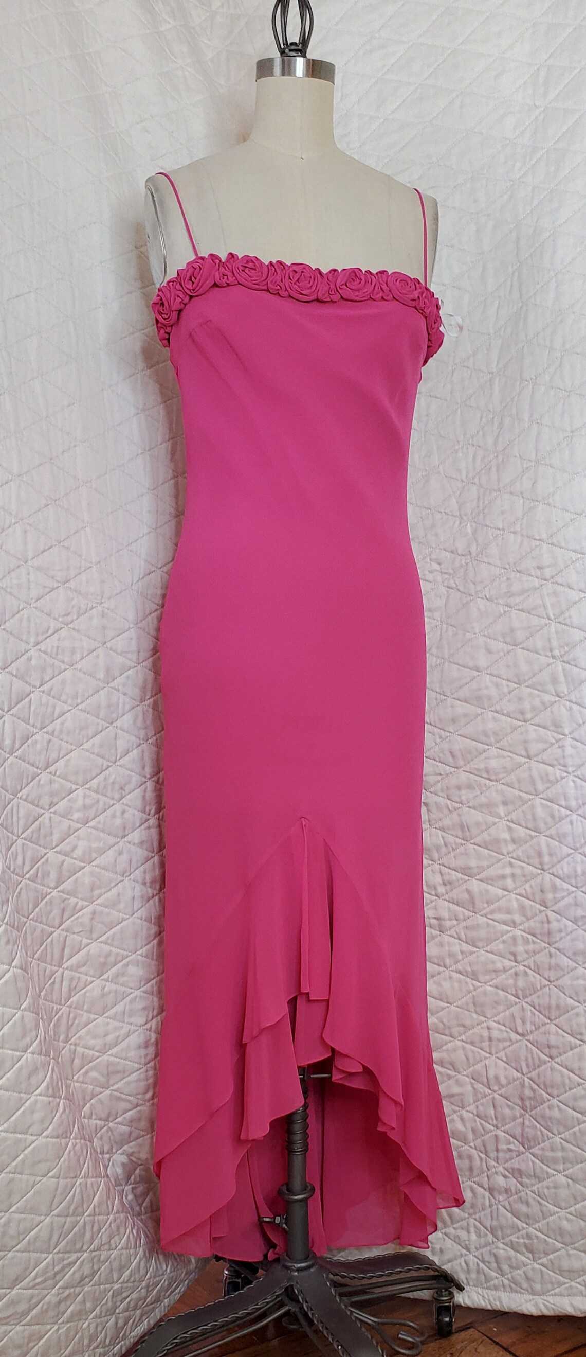 fushia pink dress