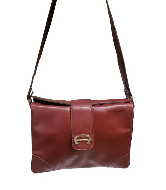 Vintage Etienne Aigner Brown Leather Shoulder Bag - image 3