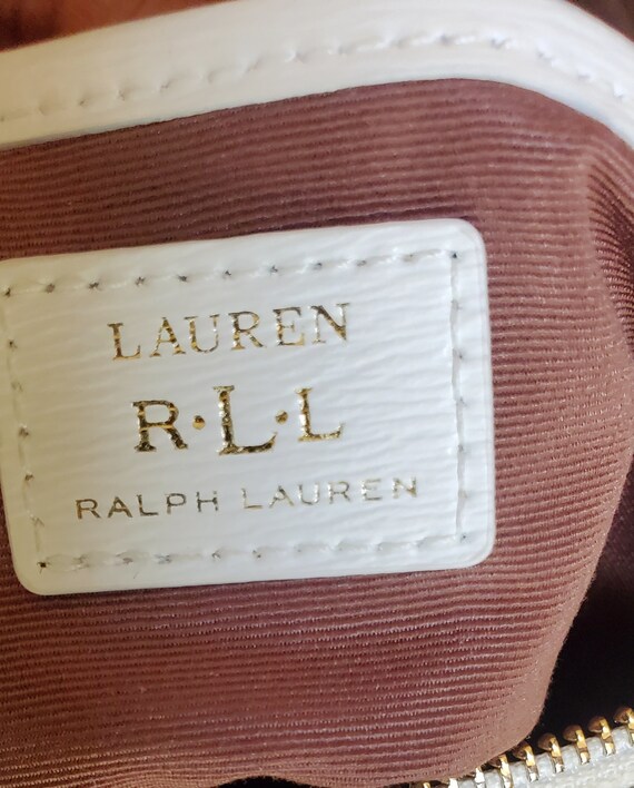 Vintage Lauren by Ralph Lauren Cream White Saffia… - image 5