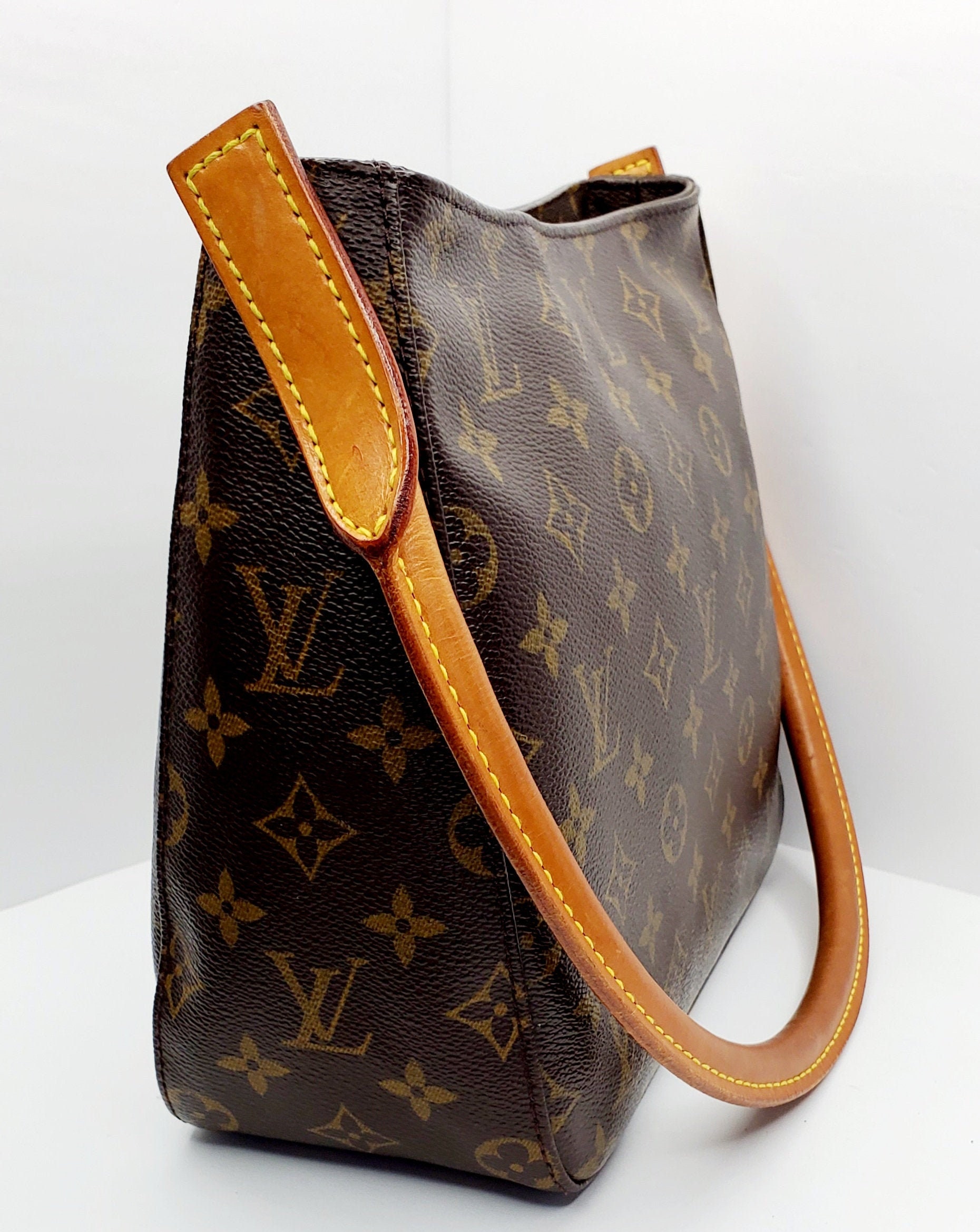 LOUIS VUITTON Flower Monogram Canvas Shoulder Hobo Bag Brown - 10% OFF