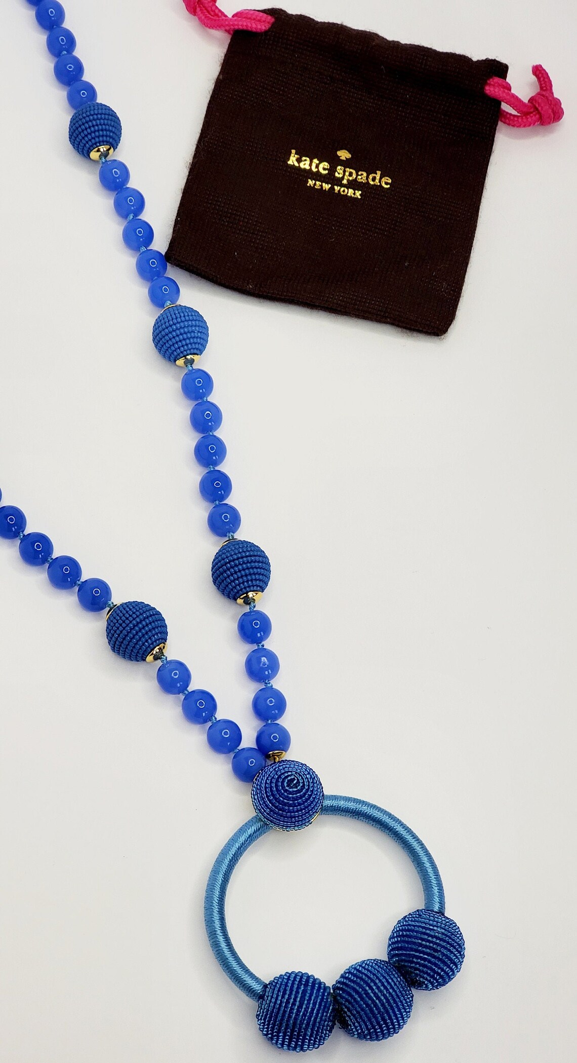 KATE SPADE Vintage 'the bead goes on' Blue Glass Etsy