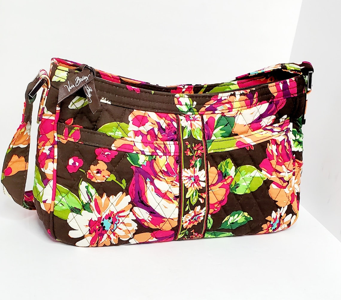 Vintage VERA BRADLEY Floral Quilted Fabric Shoulder Bag Etsy