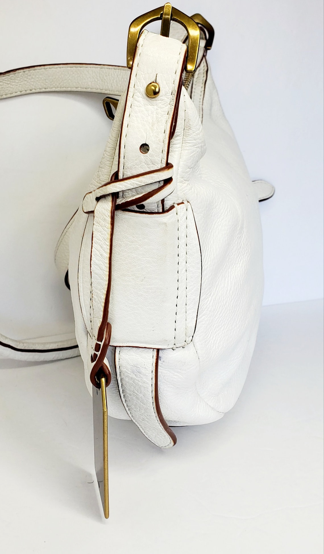 Lauren by Ralph Lauren Vintage White Leather Crossbody Bag Etsy