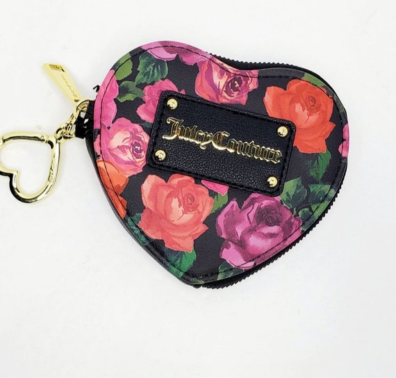 Black heart shaped juicy couture mini coin purse/wallet | Juicy couture  wallets, Mini coin purse, Coin purse wallet