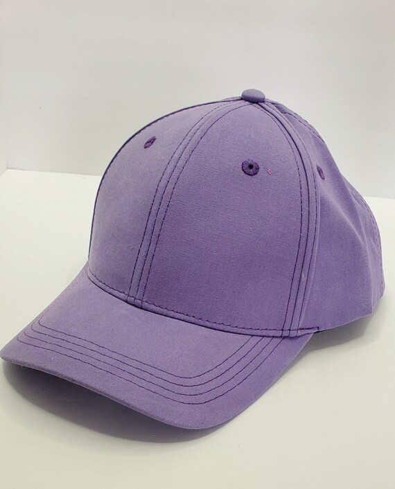 Purple Cotton Baseball Cap New Deadstock Etsy