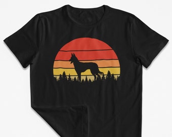 Donna Colorful Belgian Malinois Cute Geometric Dog stile pop art Maglietta con Collo a V Donna Colorful Belgian Malinois Cute Geometric Dog stile pop art Maglietta con Collo a V