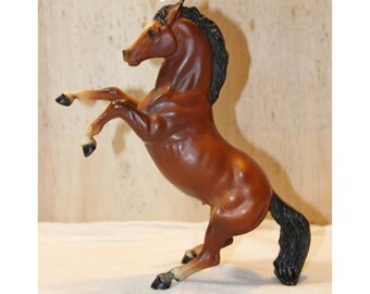 Stallion Mustang HORSE bucking READY TO PAINT CERAMIC BISQUE hind legs up