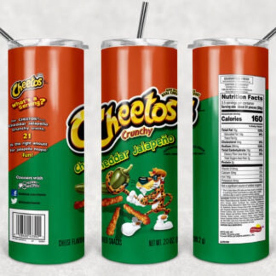 Cheetos Cheddar Jalapeno 20 ounce skinny tumbler