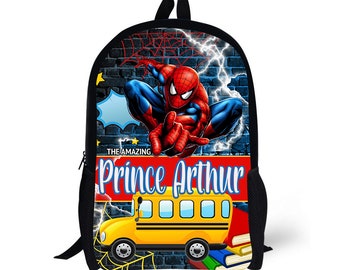 Spiderman Backpack - Etsy