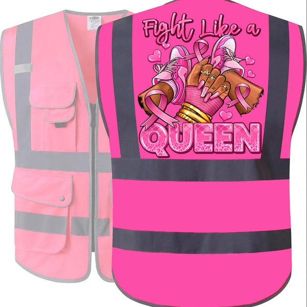 Bus Driver Pink Awareness Vest, Bus Driver Reflector Safety Vest