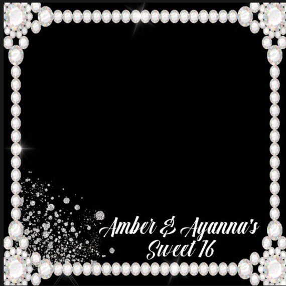 Diamond Border 360 Booth Photo Template 360 Booth Overlay Etsy