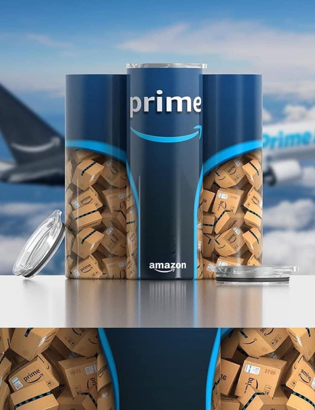 Amazon Prime Tumbler Template 2 Designs Etsy