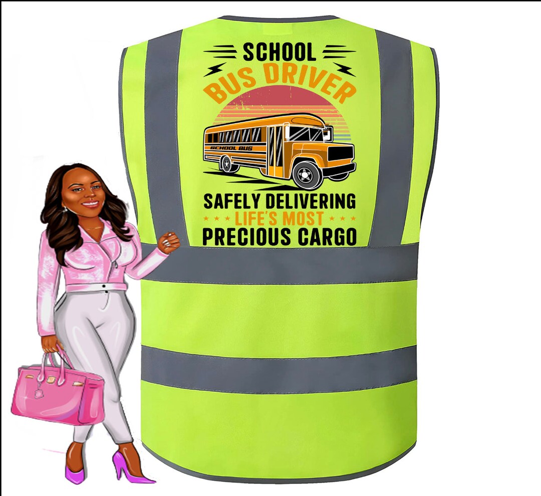Bus Driver Vest Bus Driver Reflector Safety Vest Etsy