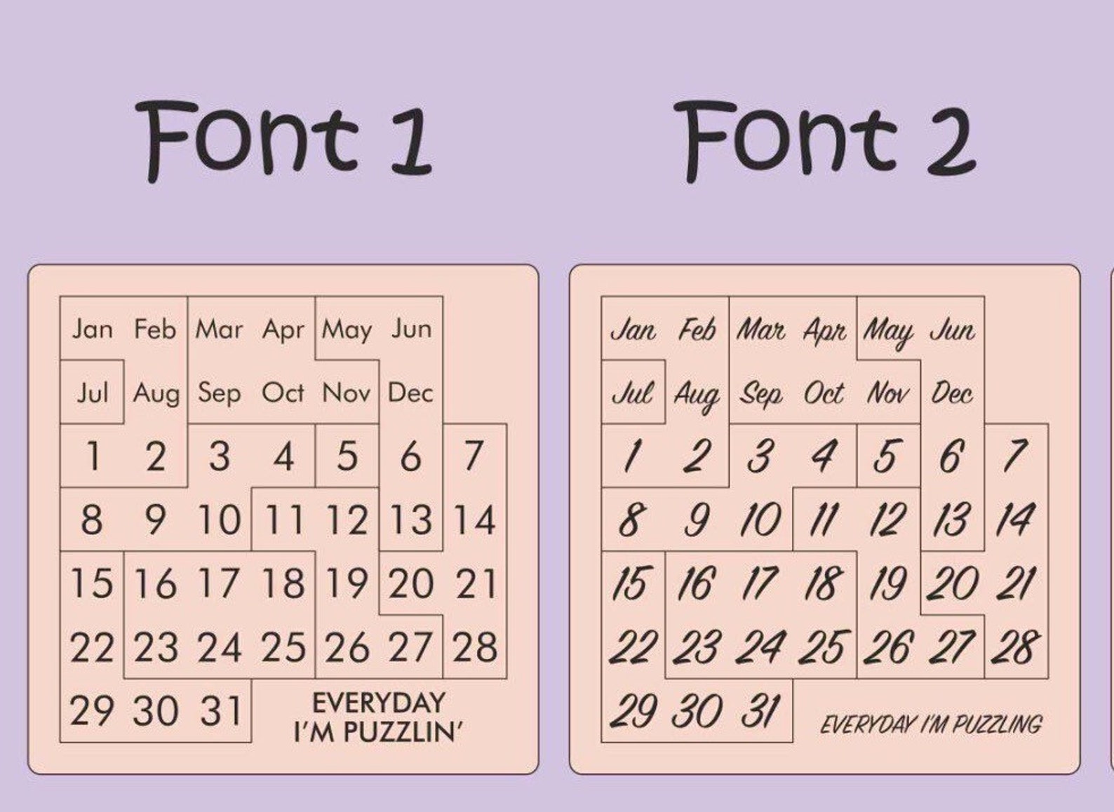 Custom Daily Calendar Puzzle for Coffee Tables Family Rooms - Etsy