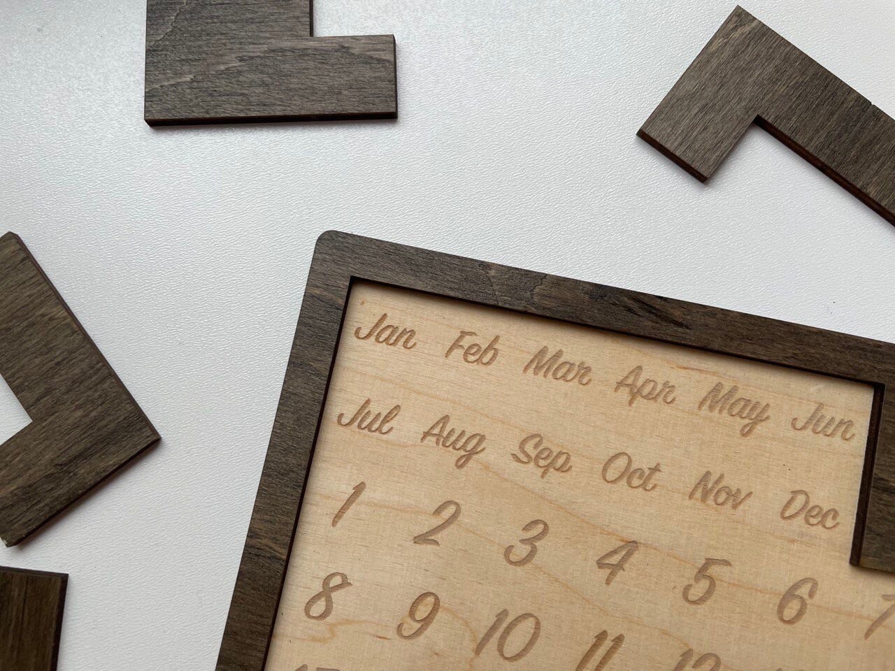 Daily Calendar Puzzle for Coffee Tables, Family Rooms, Gift for him, gift for her, Students, Office Toy, Game Room