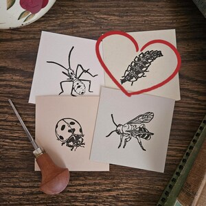 Linocut Insect (Lightning Bug)