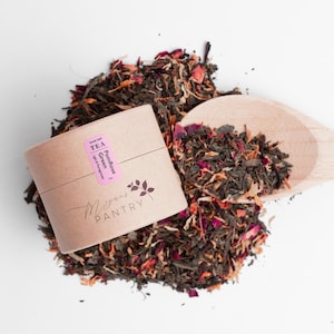 PomRose Green Tea | Pomegranate Rose Blend | Floral Green Tea | Refreshing Loose Leaf Tea | Small Batch Artisan Tea | Megan’s Pantry