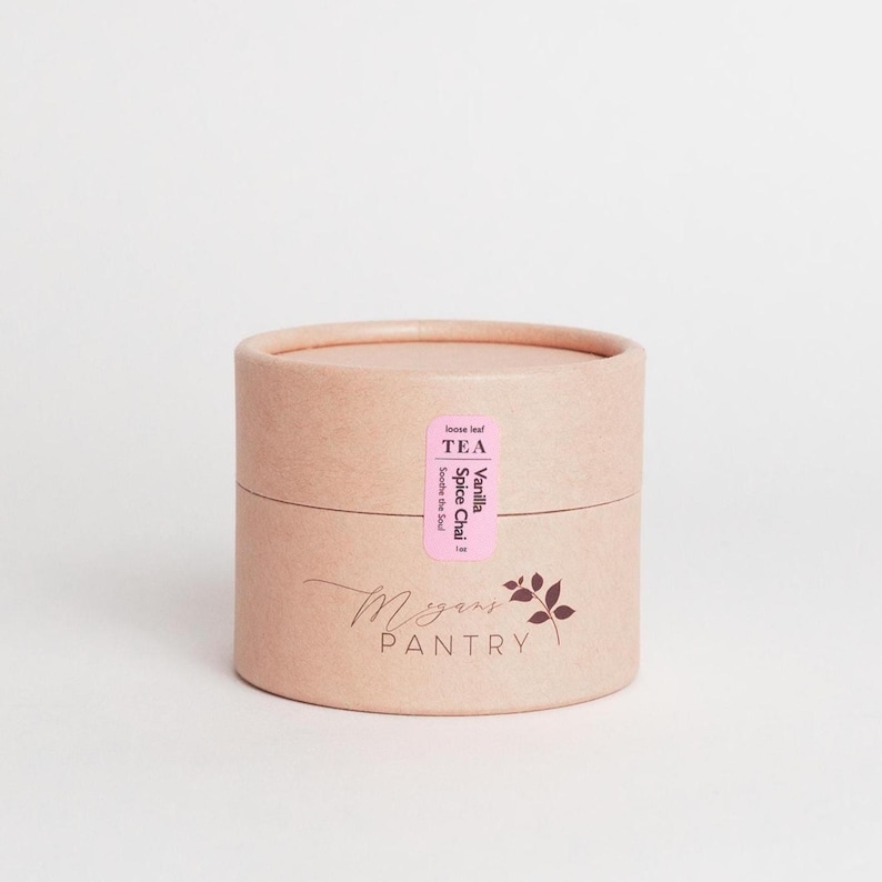Megan’s Pantry Vanilla Spice Chai tea – a comforting blend of black tea, creamy vanilla, and warm spices for a smooth, aromatic chai latte
