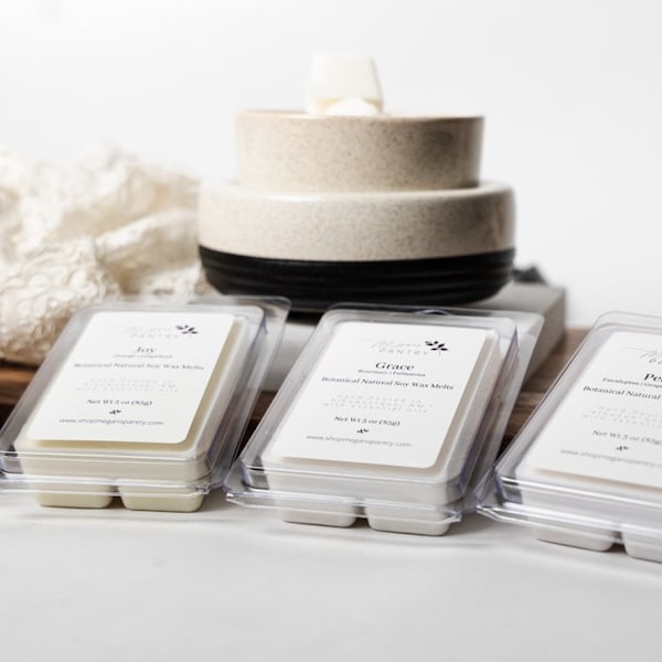 Essential Oil Soy Wax Melts | Three Ounce All-Natural Soy Wax Melts | Essential Oil Infused | Toxin Free | Vegan | Paraben Free | Luxury Wax