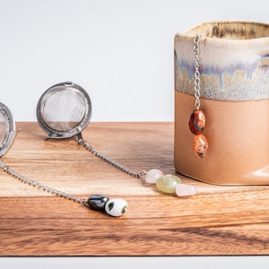 Gem Tea Infuser Ball: Handcrafted Crystal Tea Diffuser