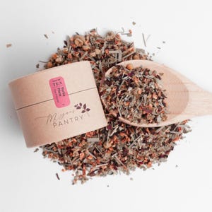 Yerba Mate Herbal Tea | Natural Energy Tea | Lemon Hibiscus Blend | High Caffeine Loose Leaf | Small Batch Artisan Tea | Megan’s Pantry