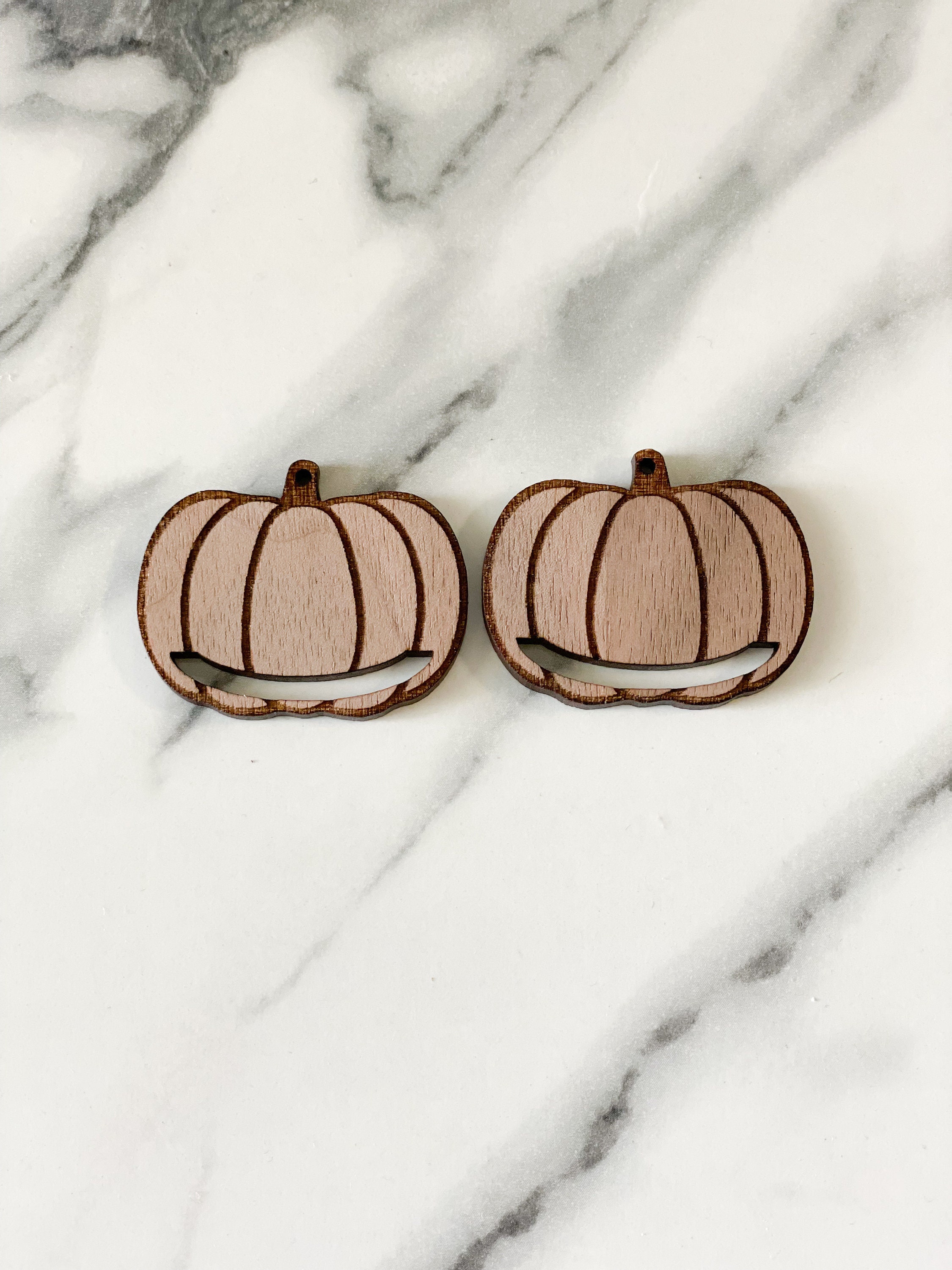 Pumpkin Earring Findings / Wood Findings For Earring Making / Fall