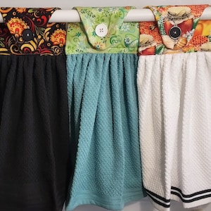 Spring Sale!  Hanging Tea Towels 8 Patterns to Choose From, Never Drop a Hand Towel Again