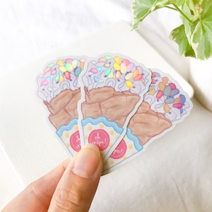 Crepe Holographic Vinyl Sticker