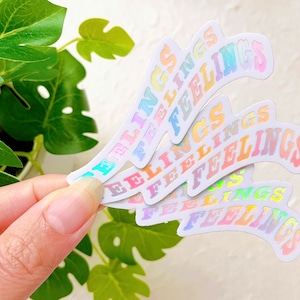 Lots of Feelings Holographic Vinyl Sticker