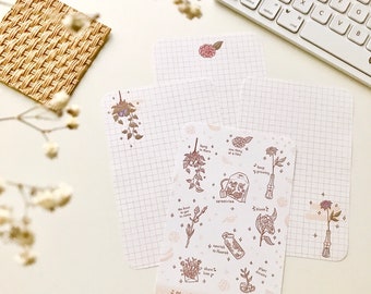 Printable: Plant PenPal Pages + Motivational Sticker Sheet Outline