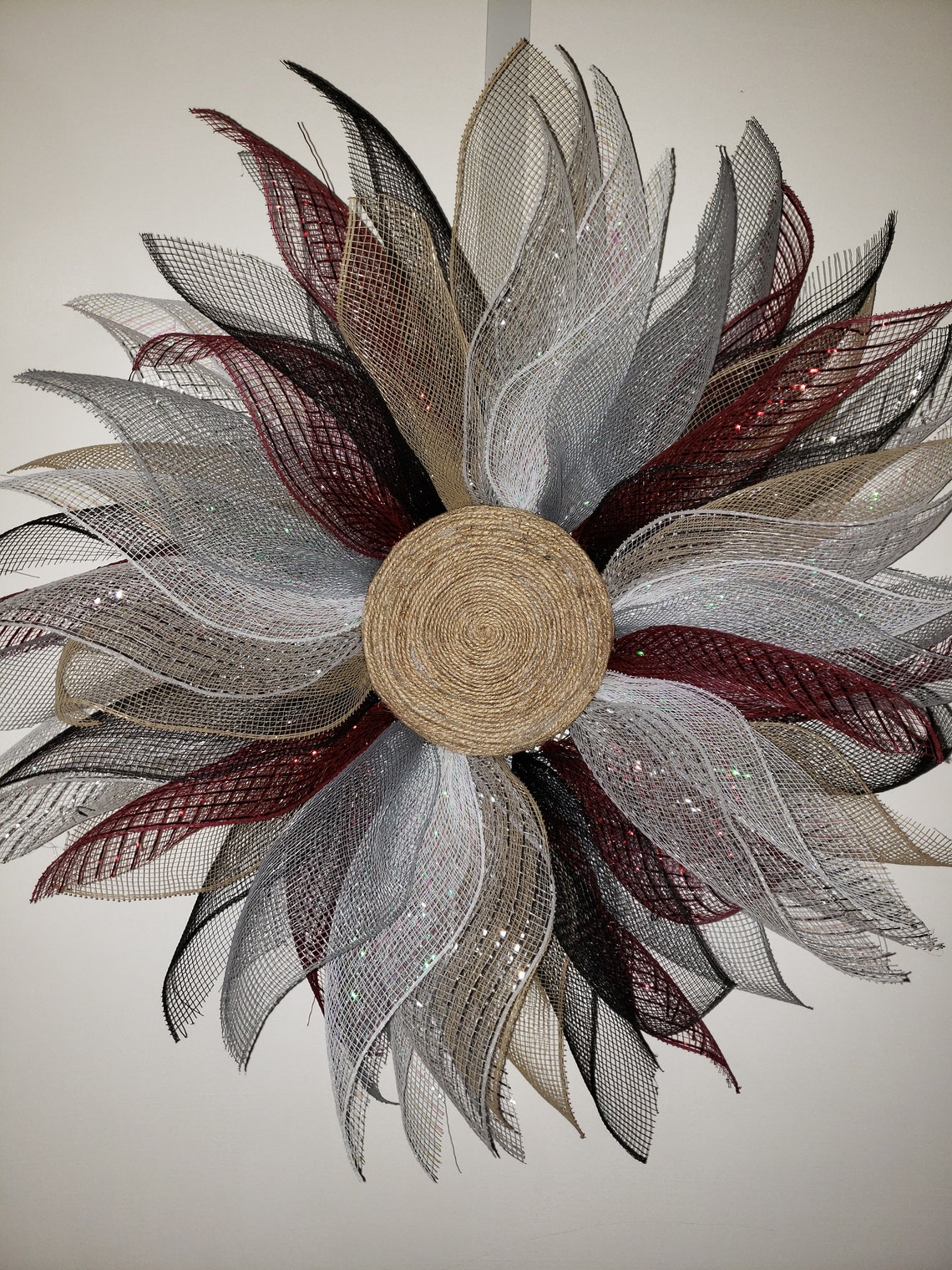 Deco mesh flower Etsy