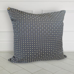 Housse d’oreiller gris/or//20x20 housse de coussin//housse d’oreiller décorative