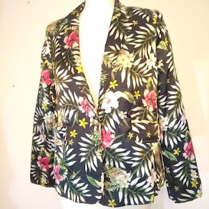 veste florale multicolore