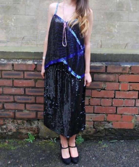 1920s style Gatsby / Flapper party sequin top and… - image 1