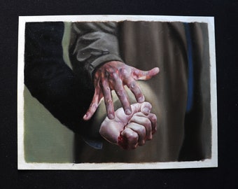 pittura a olio soprannaturale di Destiel su carta per pittura a olio di alta qualità