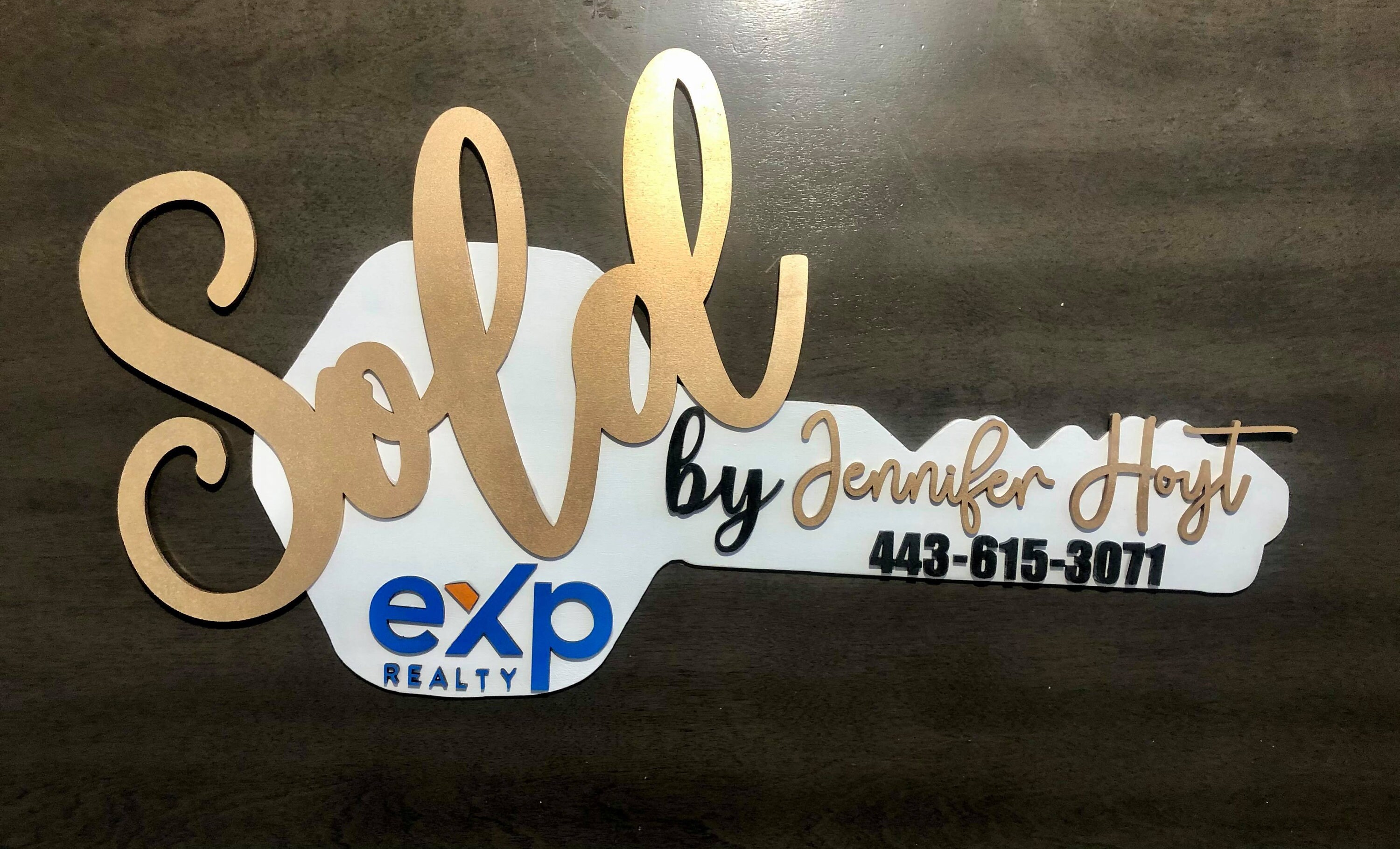 Realtor Key Sold Sign Real Estate Agent Closing Photo Prop | Etsy