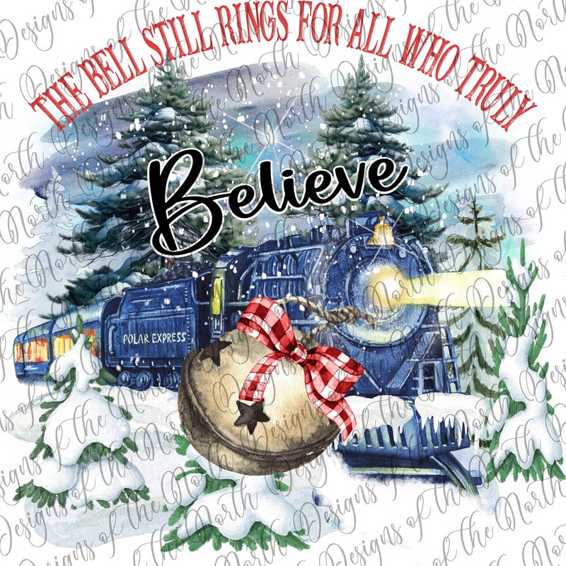 Polar Express Believe Art - Etsy