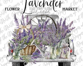 Lavender sublimation-rustic lavender sublimation-lavender printable-lavender farm png-lavender png-lavender flower market-lavender truck-png