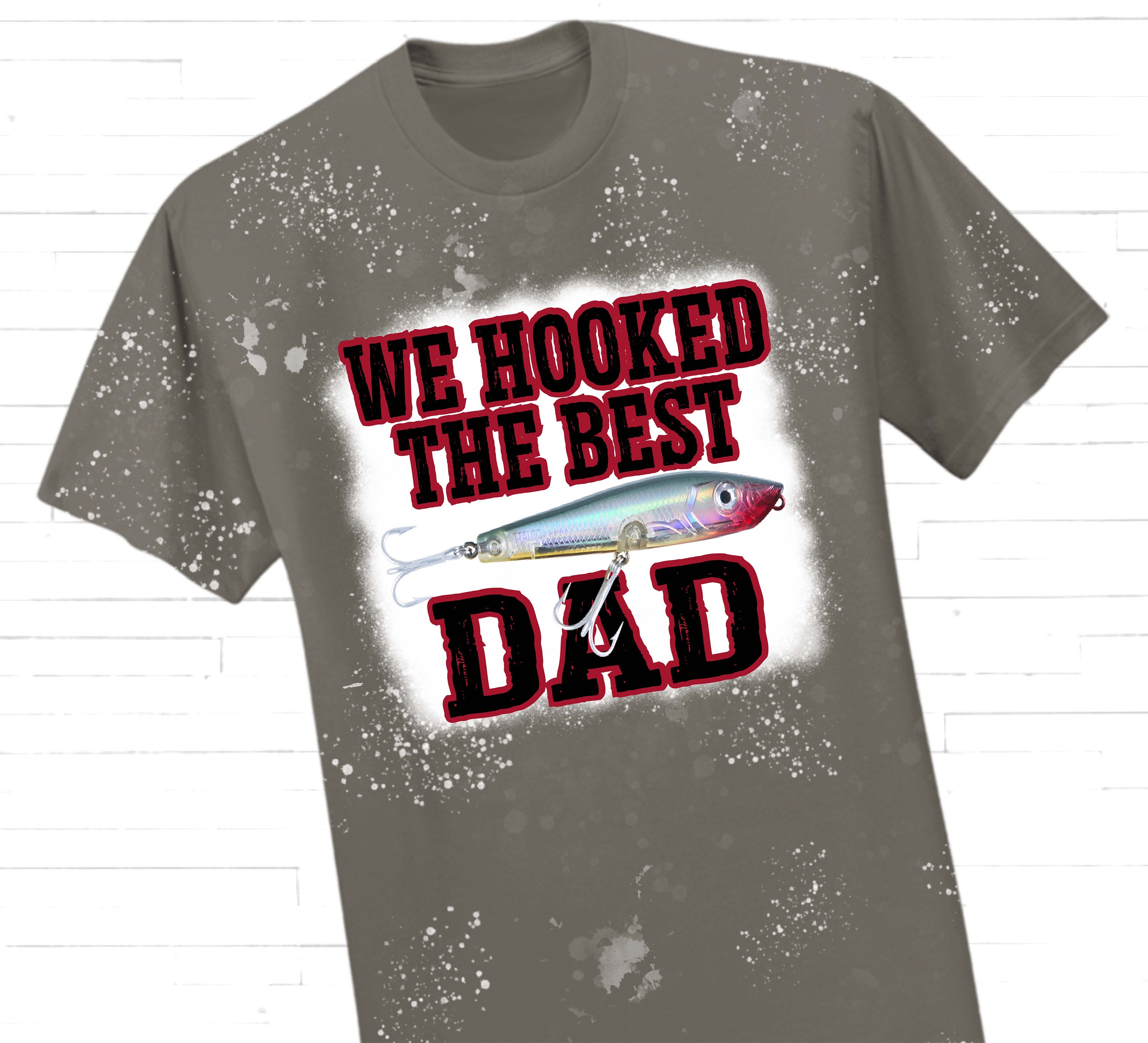 We Hooked The Best Daddy Personalized Name DTF Print - Torch Light