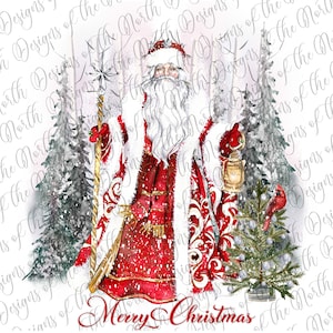 Vintage santa-vintage santa sublimation-vintage santa clipart-victorian santa sublimation-victorian santa claus clipart-old santa claus png