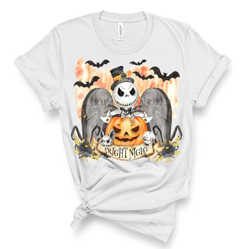 Jack Skellington sublimering-Halloween Jack Skellington sublimering-Fright Night sublimering-Pumpkin King sublimering-Halloween digital png bild 2