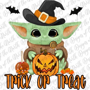 トリック・オア・トリート ヨーダ - ハロウィーン ベイビーヨーダ - ハロウィーン ベイビーヨーダ 昇華 - ハロウィーン ヨーダ デジタル ダウンロード - トリック・オア・トリート ヨーダ 昇華 - ヨーダ