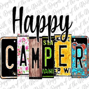 Happy camper-happy camper sublimation-happy camper digital download-camping sublimation-camping png-happy camper png-happy camper printable