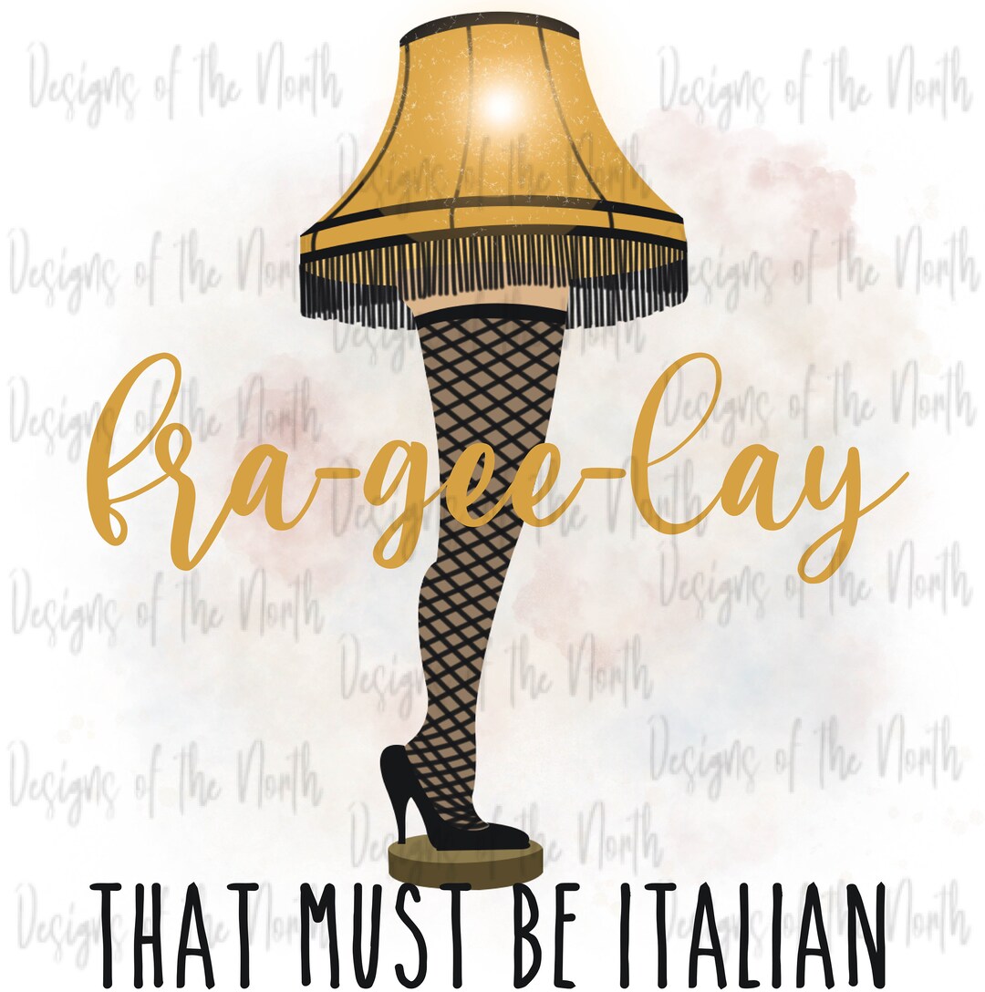 40-Inch A Christmas Story Leg Lamp, Fra-Gee-Lay… It Must Be Italian