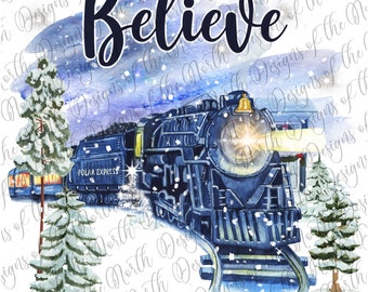 Polar express-polar express sublimation-polar express train sublimation-polar express digital download-polar express train printable-train