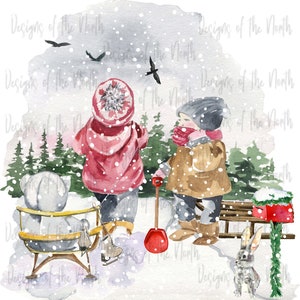 sublimation-winter scene sublimation-kids winter scene sublimation-winter scene clipart-winter scene illustration-winter scen printable-png