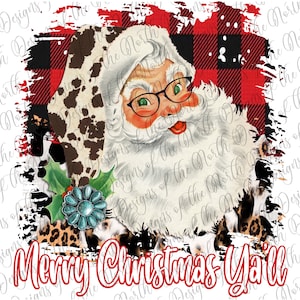 Merry christmas yall-merry christmas yall sublimation-santa sublimation-christmas santa clipart-christmas santa png-santa claus sublimation