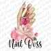 Nail boss-nail boss sublimation-nail polish sublimation-nail polish clipart-nail polish digital download-manicure sublimation-manicure png 