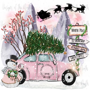 sublimation-pink christmas sublimation-personalized pink christmas sublimation-christmas sublimation-christmas pink car sublimation-pink png